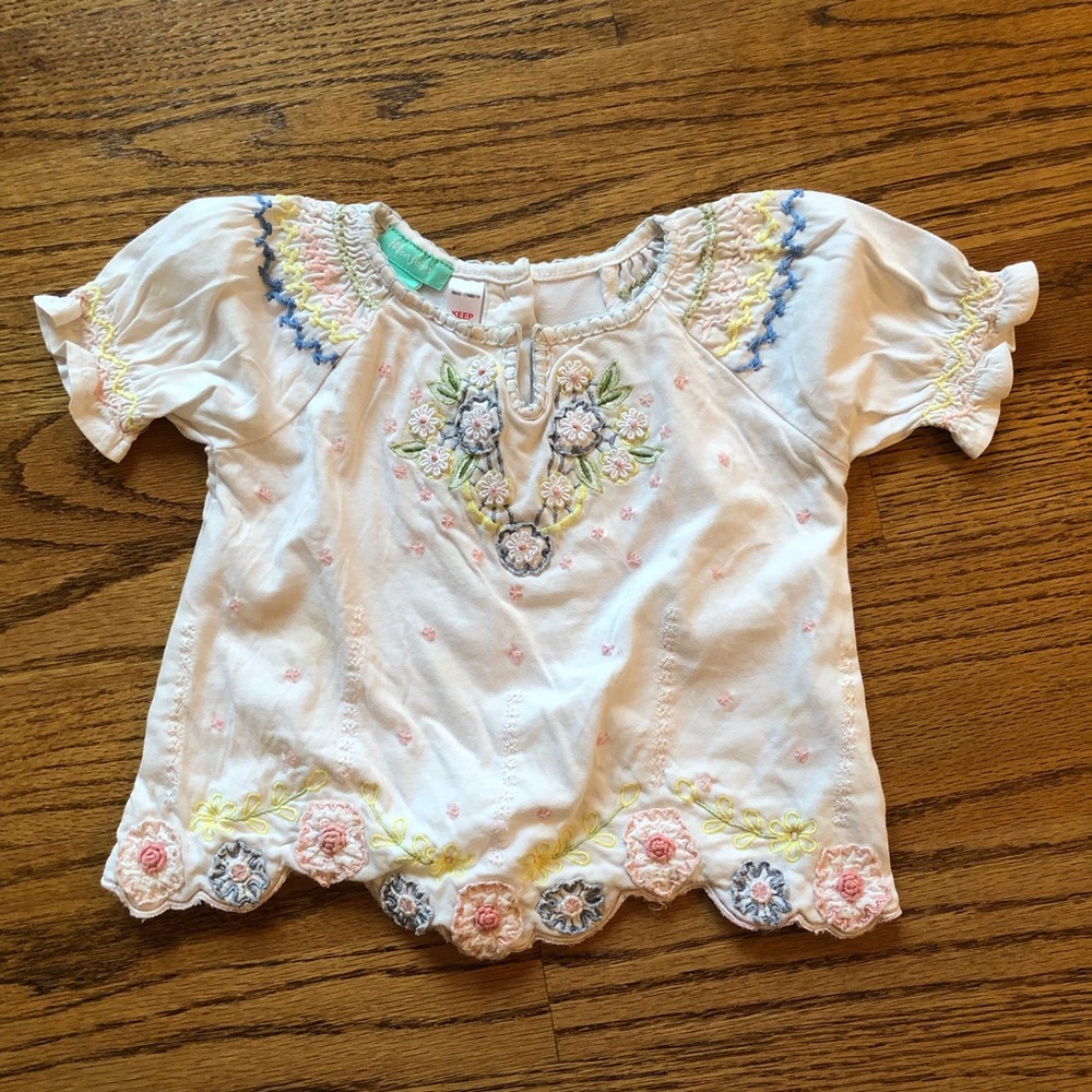 Monsoon embroidered baby top